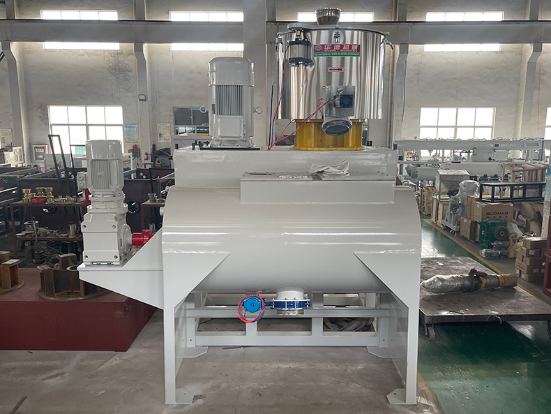 8002000 8002500 10003000PVC粉末冷热高速混合机组变频器 卧式混合机组 PVC搅拌机