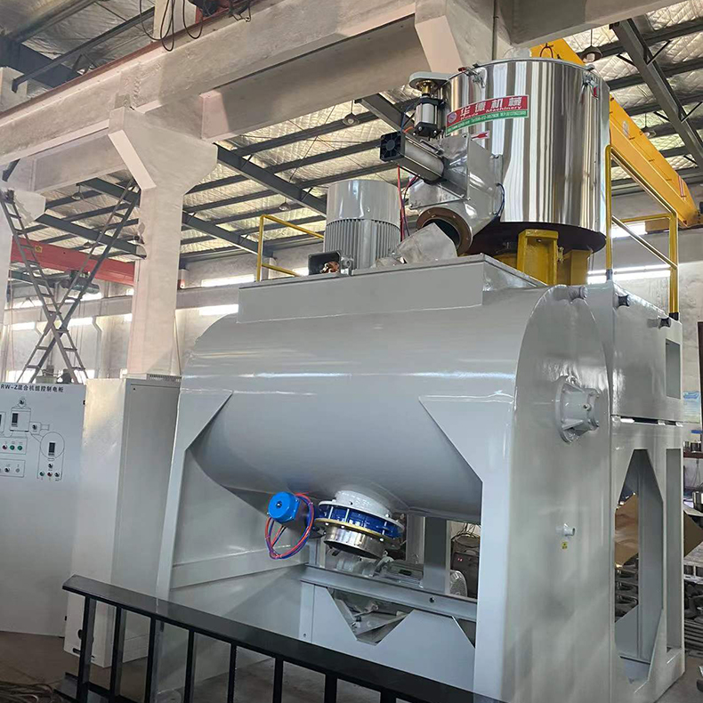 8002000 8002500 10003000PVC粉末冷热高速混合机组变频器 卧式混合机组 PVC搅拌机