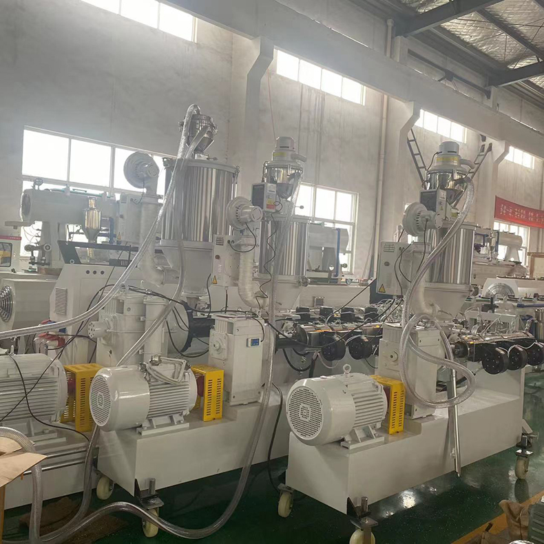 HDPE三层共挤塑料管材生产设备 张家港高速复合管材挤出机机器