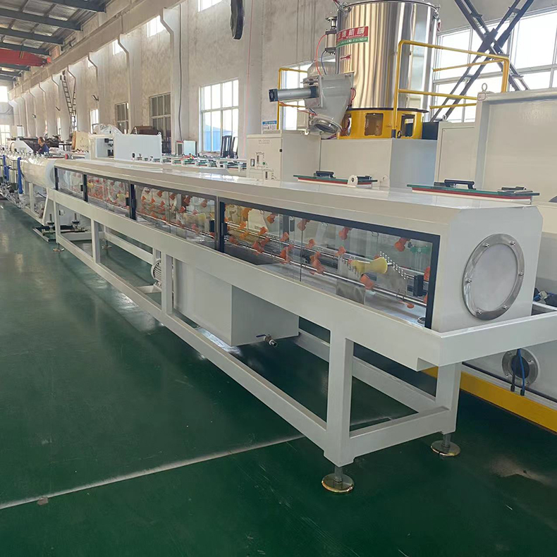 PE50-250管材生产线 塑料管材生产设备 pe两层三层管材挤出机